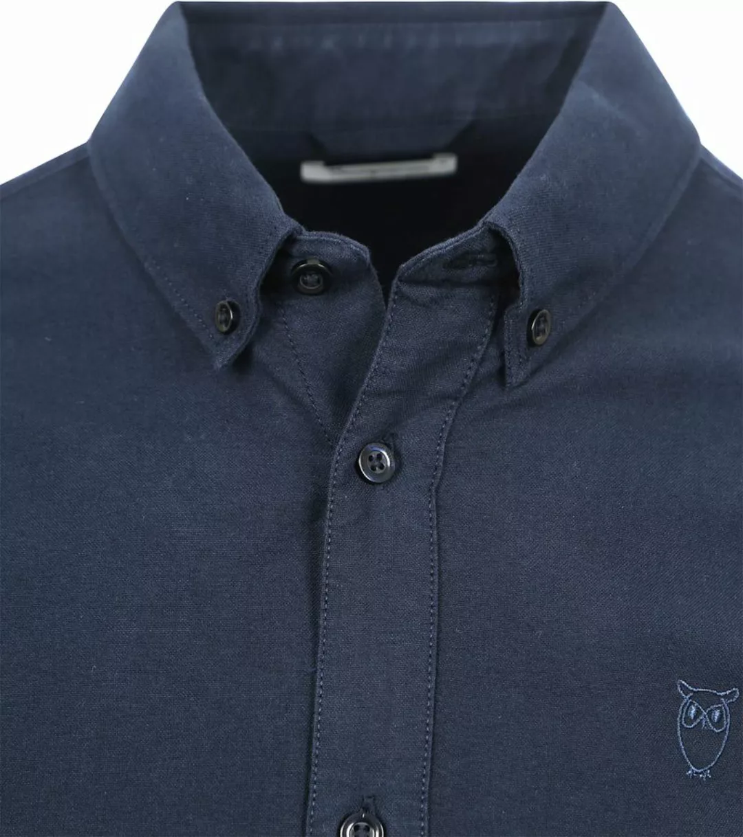 WissenBaumwolle Apparel Hemd Melange Navy - Größe XXL günstig online kaufen