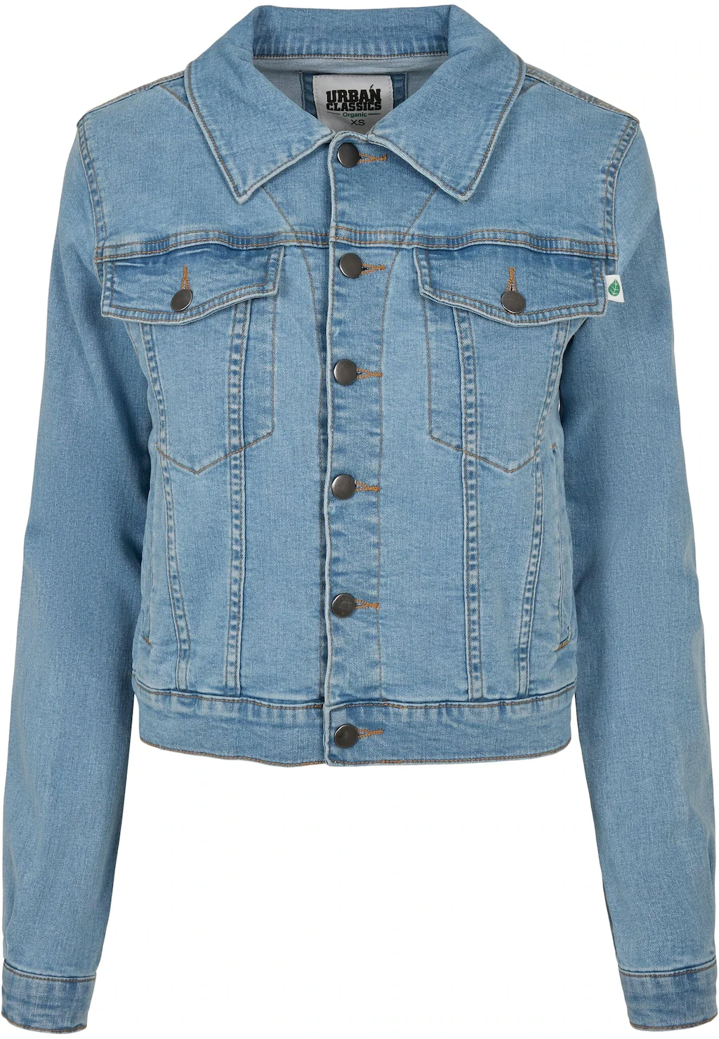 URBAN CLASSICS Jeansjacke "Urban Classics Damen Ladies Organic Denim Jacket günstig online kaufen