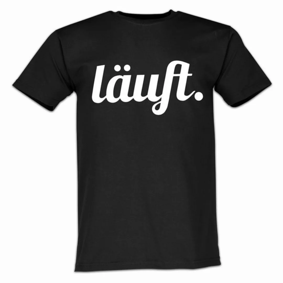 Lustige & Witzige T-Shirts T-Shirt T-Shirt Läuft Logo Party Fun-Shirt Logo günstig online kaufen