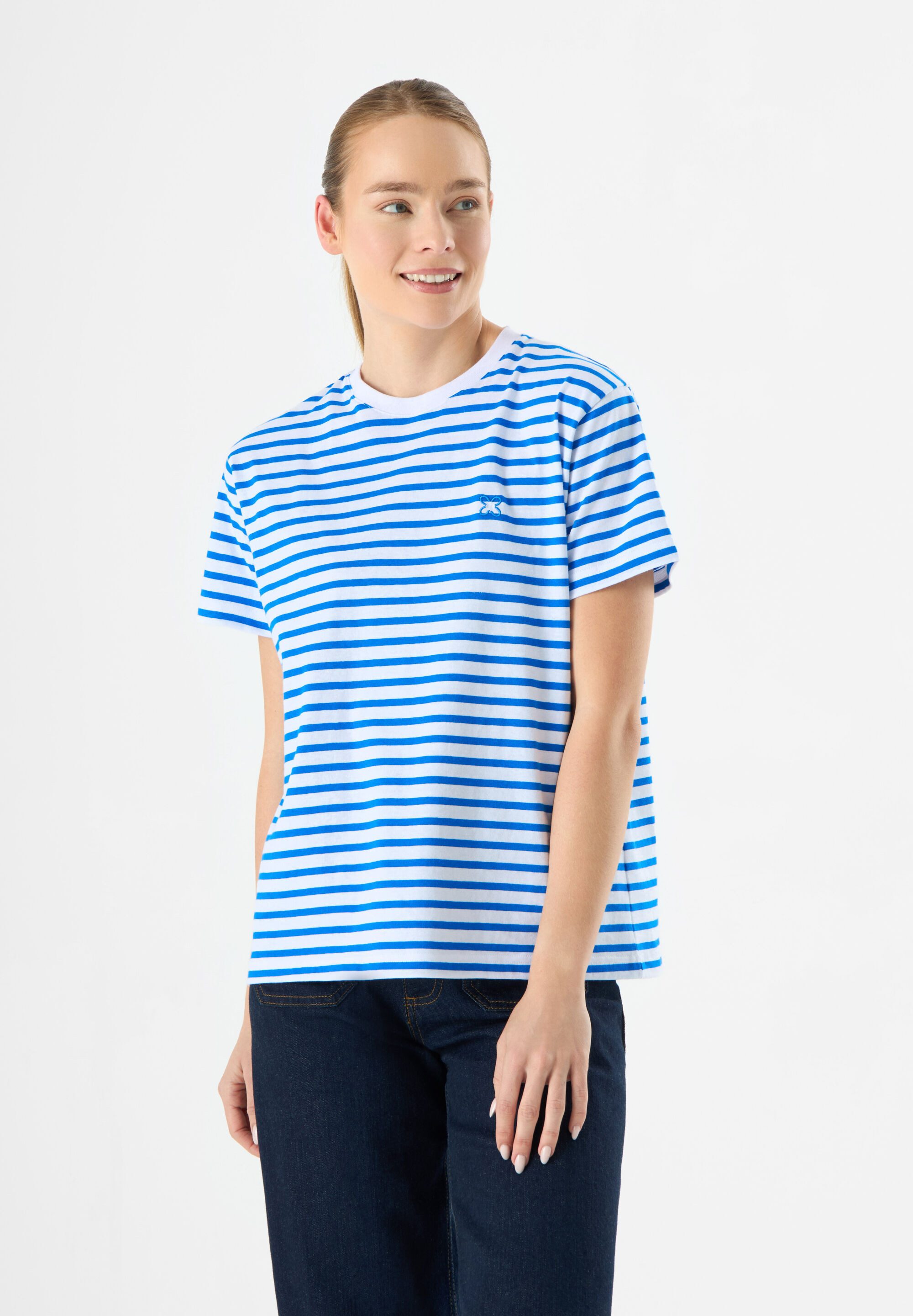 Codello Kurzarmshirt (1-tlg) mit Bretonstreifen günstig online kaufen