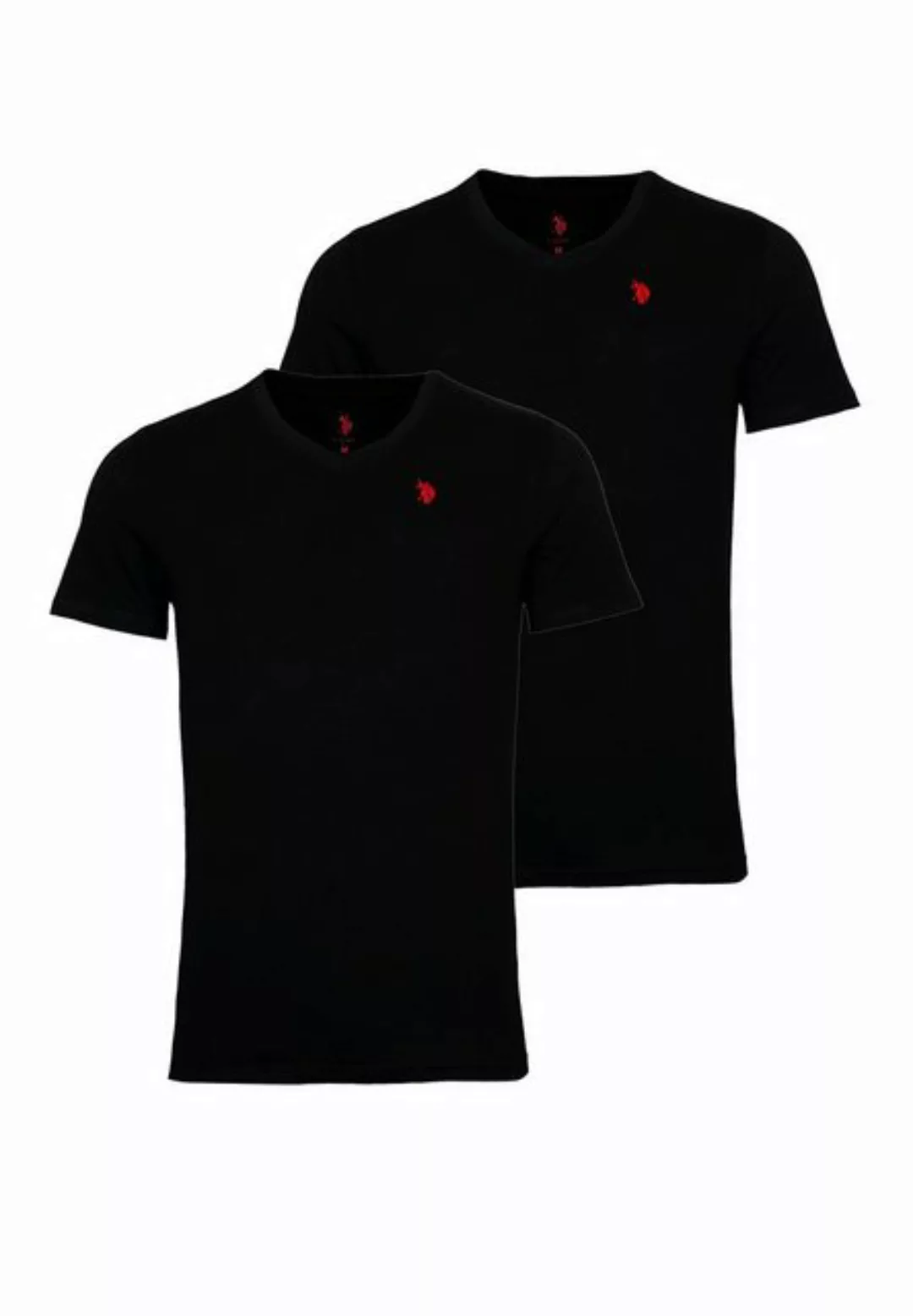 U.S. Polo Assn T-Shirt Shirt 2er Pack T-Shirts V-Ausschnitt (1-tlg) günstig online kaufen