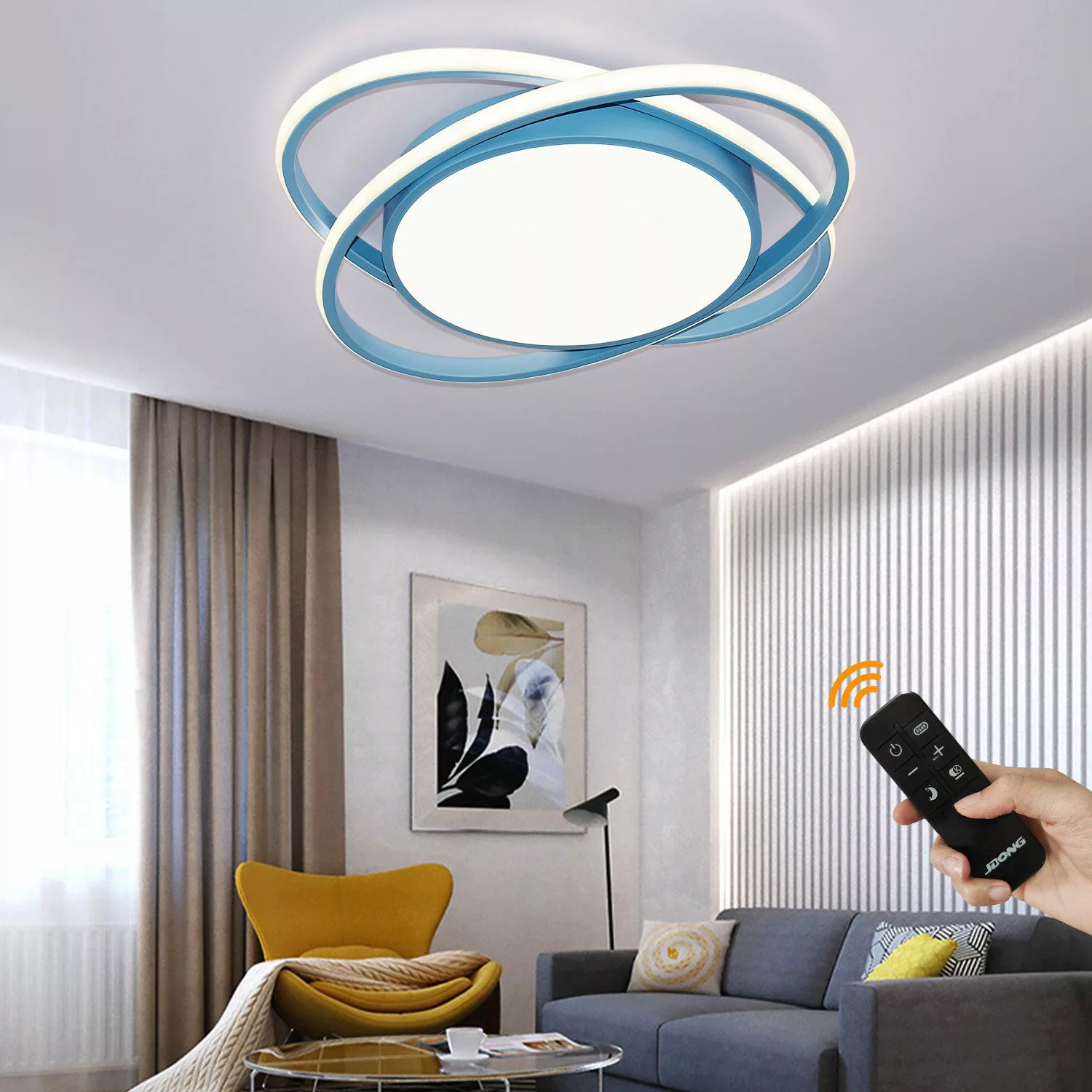 JDONG LED Deckenleuchte 54W Modern Ring günstig online kaufen