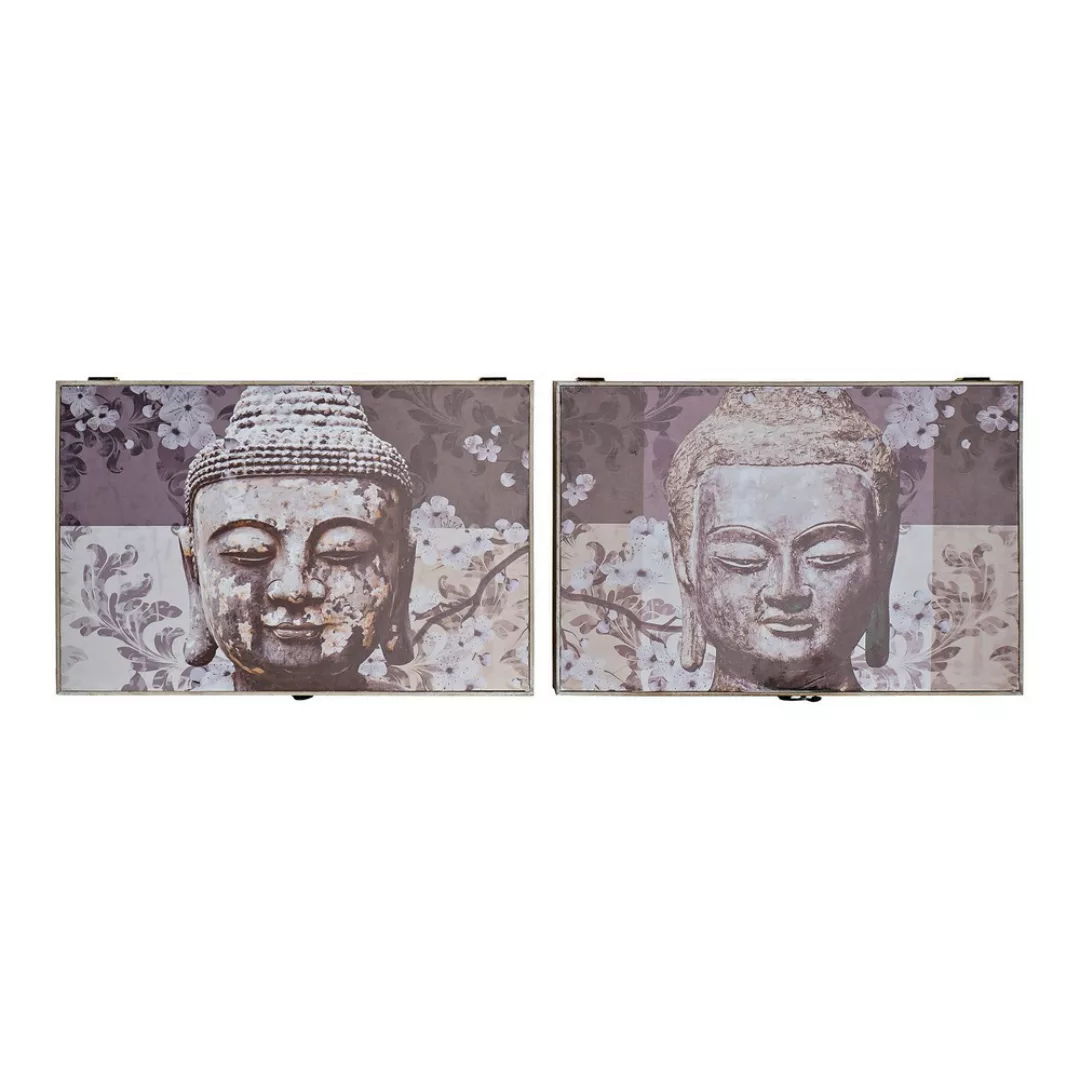 Abdeckungen Dkd Home Decor Zähler Buddha Grau Holz Mdf (2 Pcs) (46.5 X 6 X günstig online kaufen