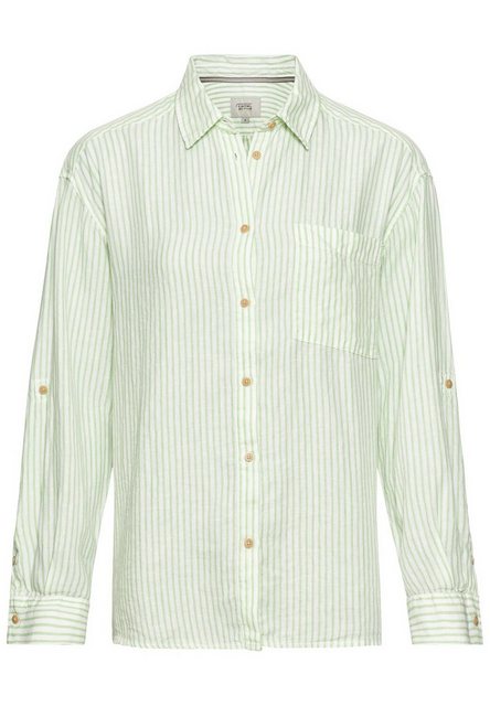 camel active Blusenshirt BLOUSE, Pistaccio Striped günstig online kaufen