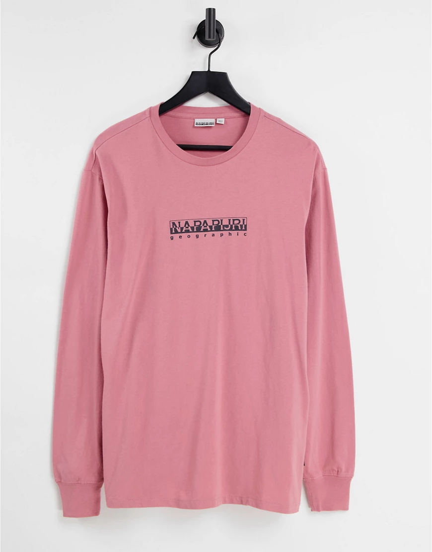 Napapijri – Box – Langärmliges Shirt in Pink-Rosa günstig online kaufen