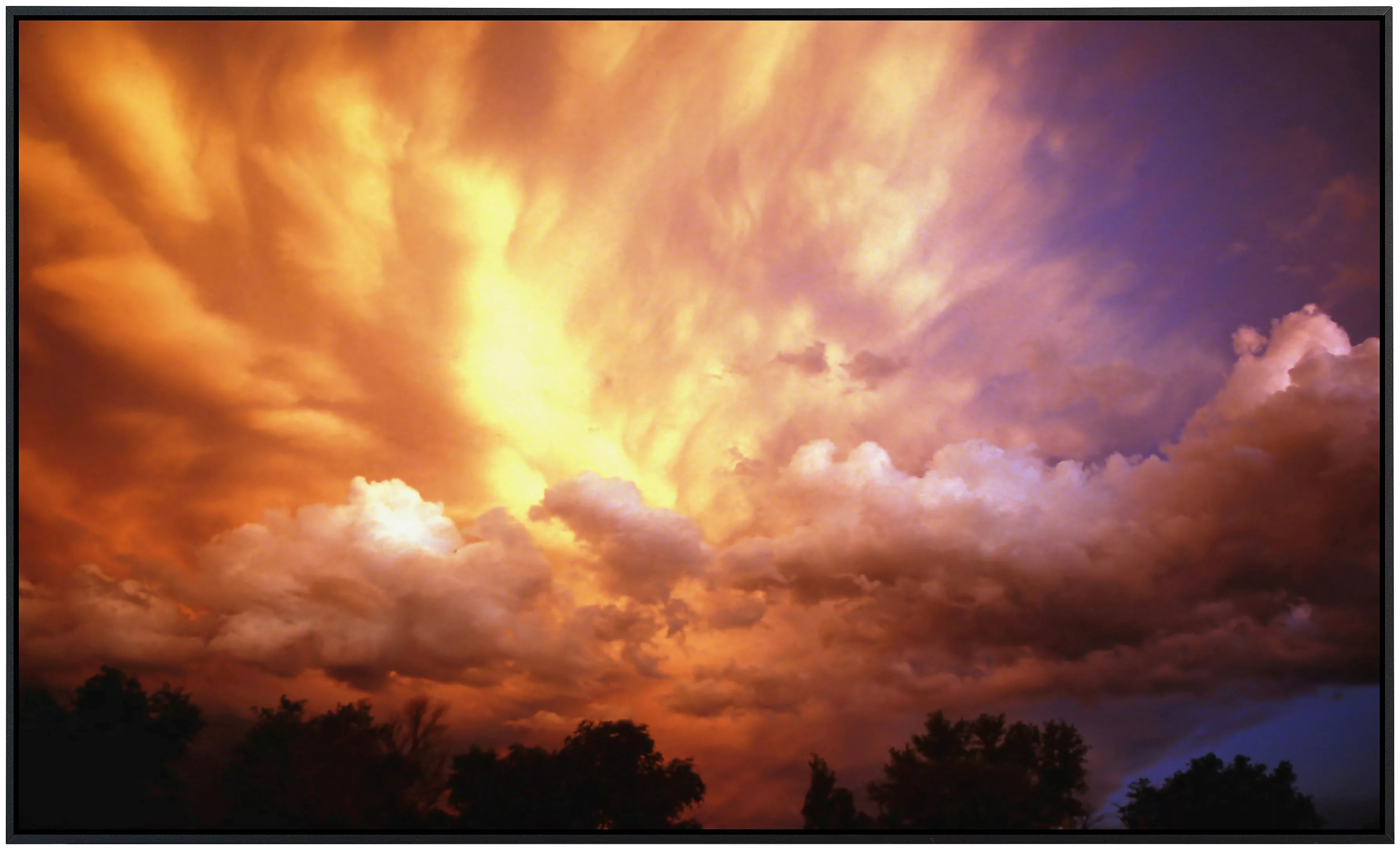 Papermoon Infrarotheizung »Gewitterwolken bei Sonnenuntergang« günstig online kaufen