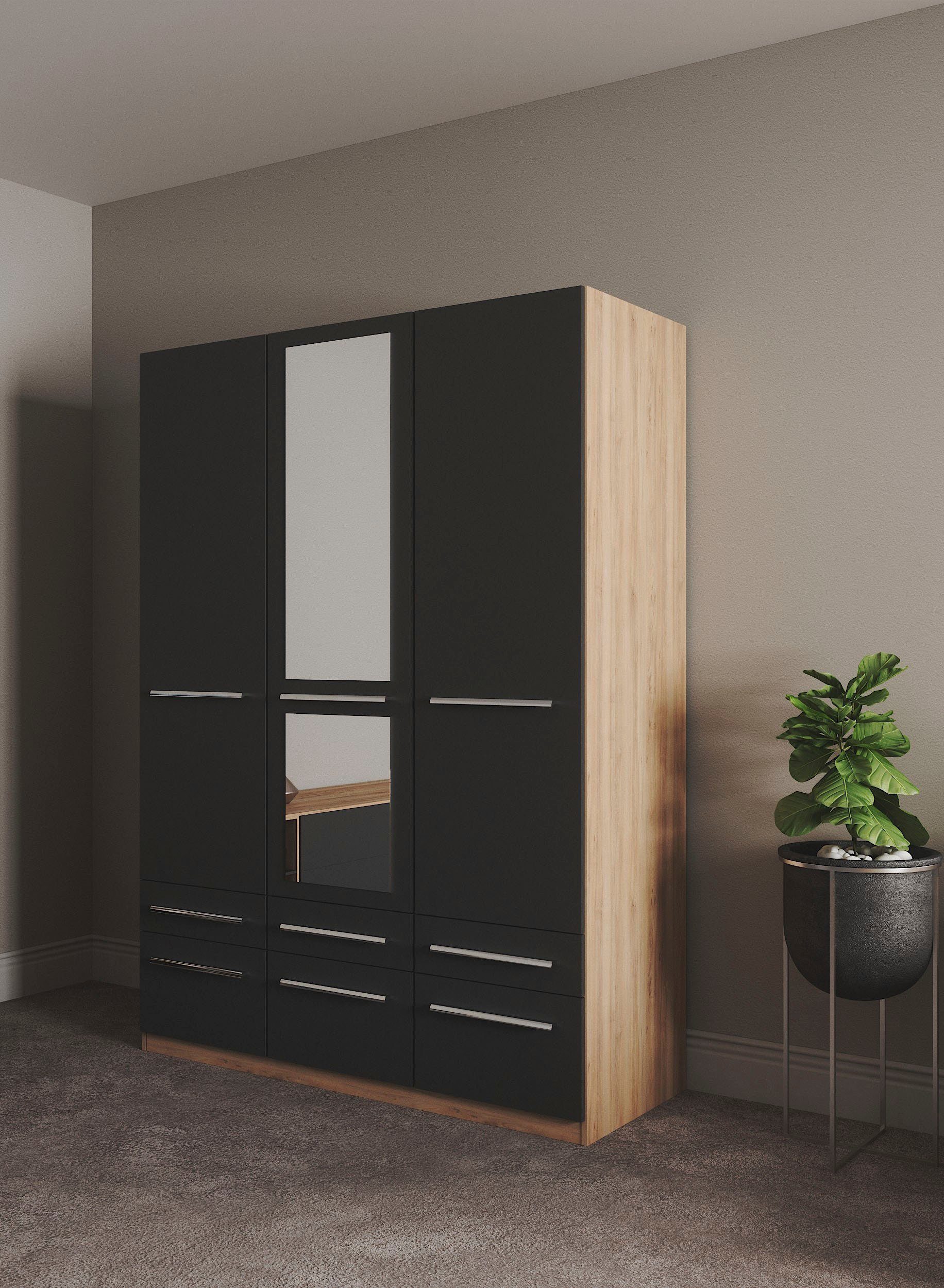 priess Kleiderschrank "Schrank Garderobe Wäscheschrank Barcelona in 5 Breit günstig online kaufen
