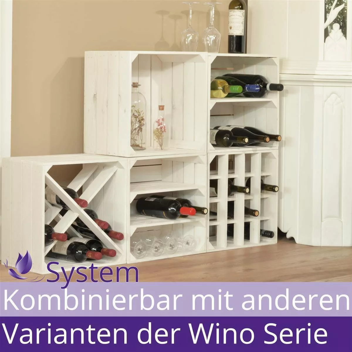 CHICCIE Weinregal Wino Flaschenregal aus Holz günstig online kaufen