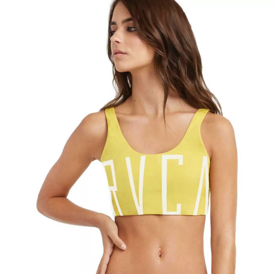 Rvca Solid Crop Bikini Oberteil S Mustard günstig online kaufen