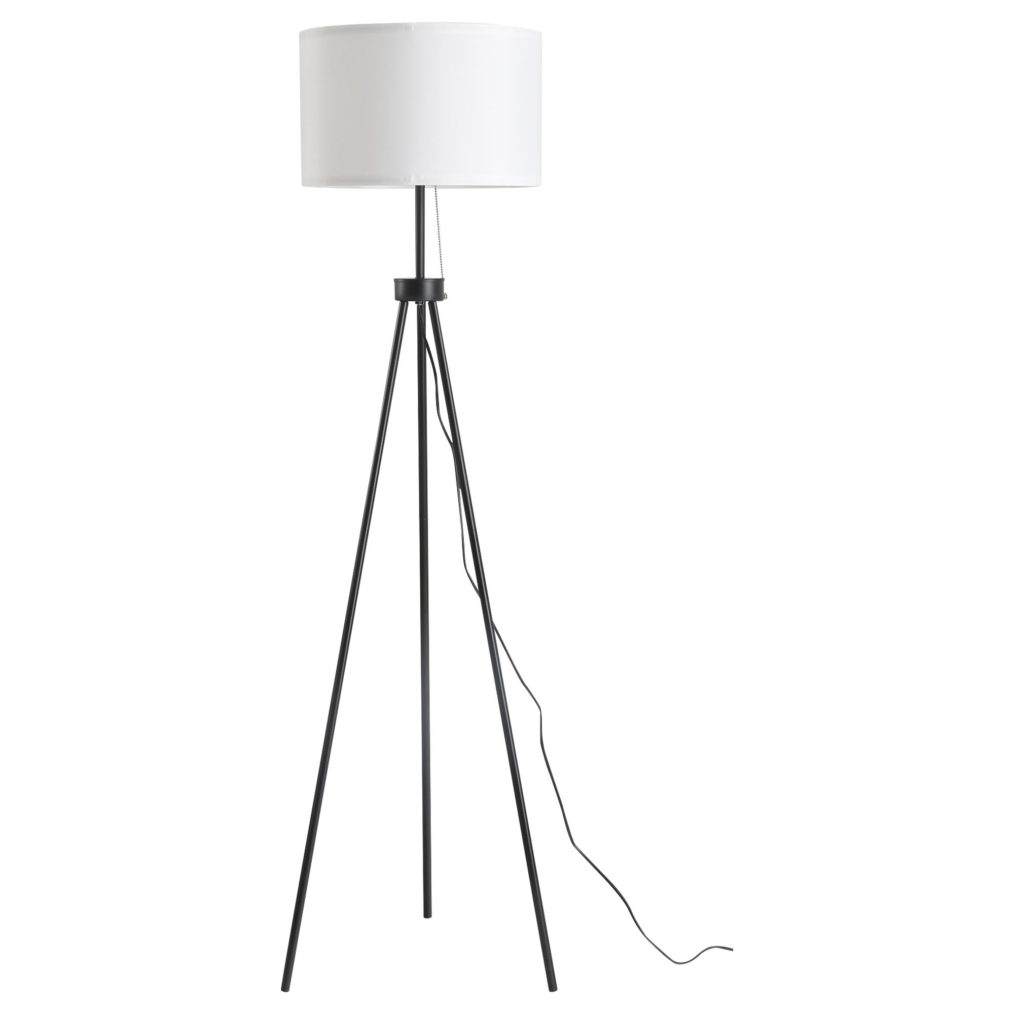 HOMCOM Stehlampe Moderne Standleuchte E27, Stahl & Polyester, Schwarz & Wei günstig online kaufen