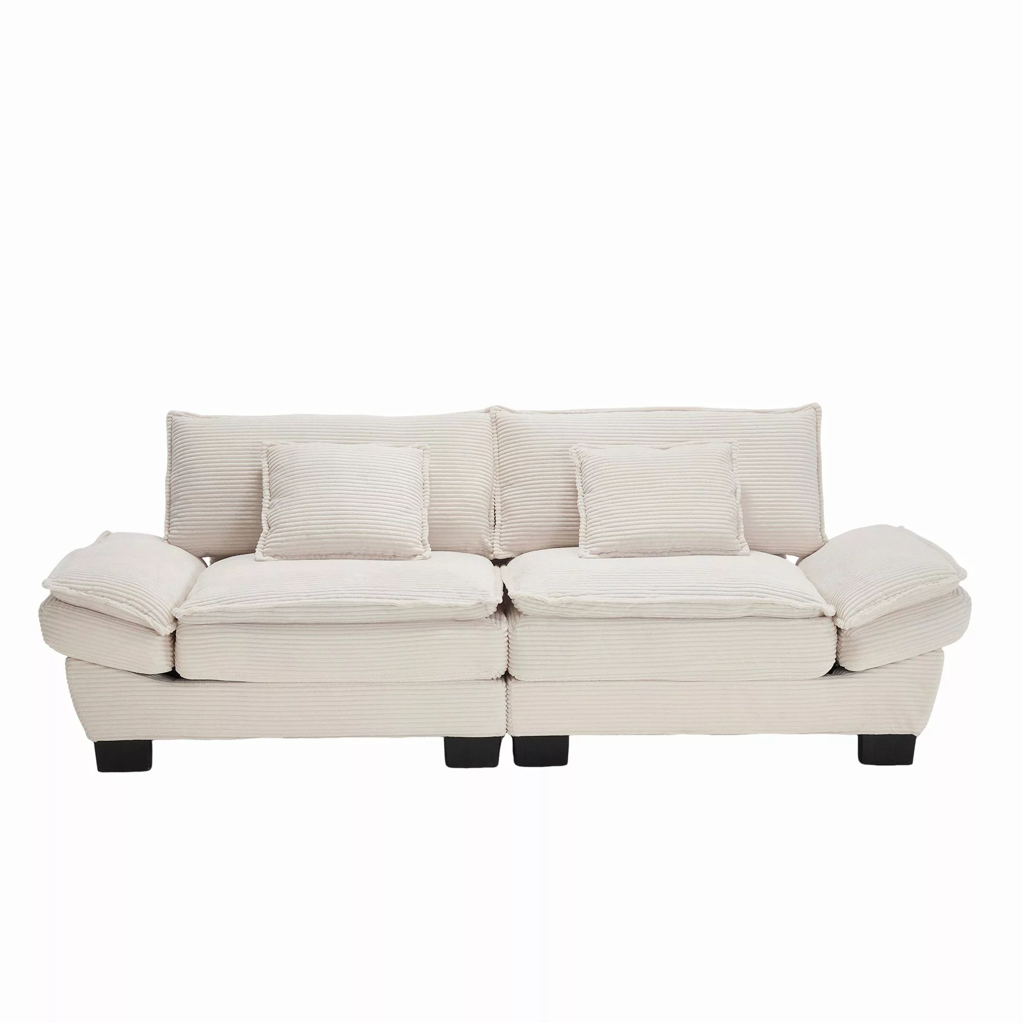 KLAM HOME Sofa 2-Sitzer Doppelsofa Loungesofa günstig online kaufen