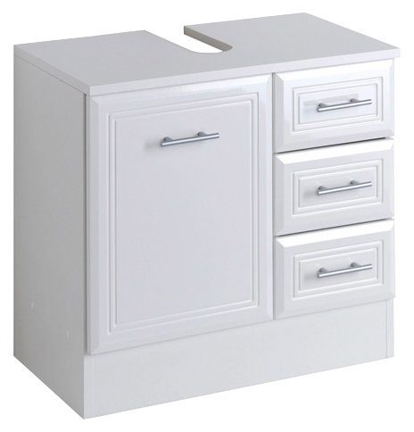 welltime Waschbeckenunterschrank "Neapel", Breite 60 cm, mit Hochglanzfront günstig online kaufen