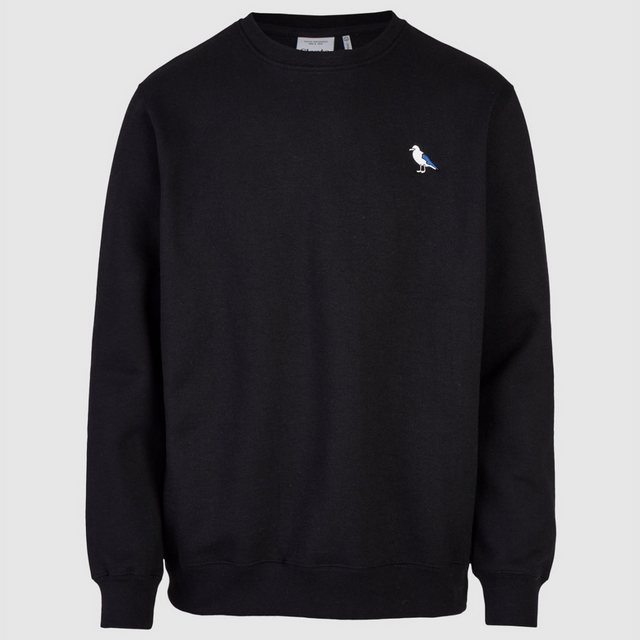 Cleptomanicx Rundhalspullover Cleptomanicx Regular Crewneck "Embro Gull" Bl günstig online kaufen