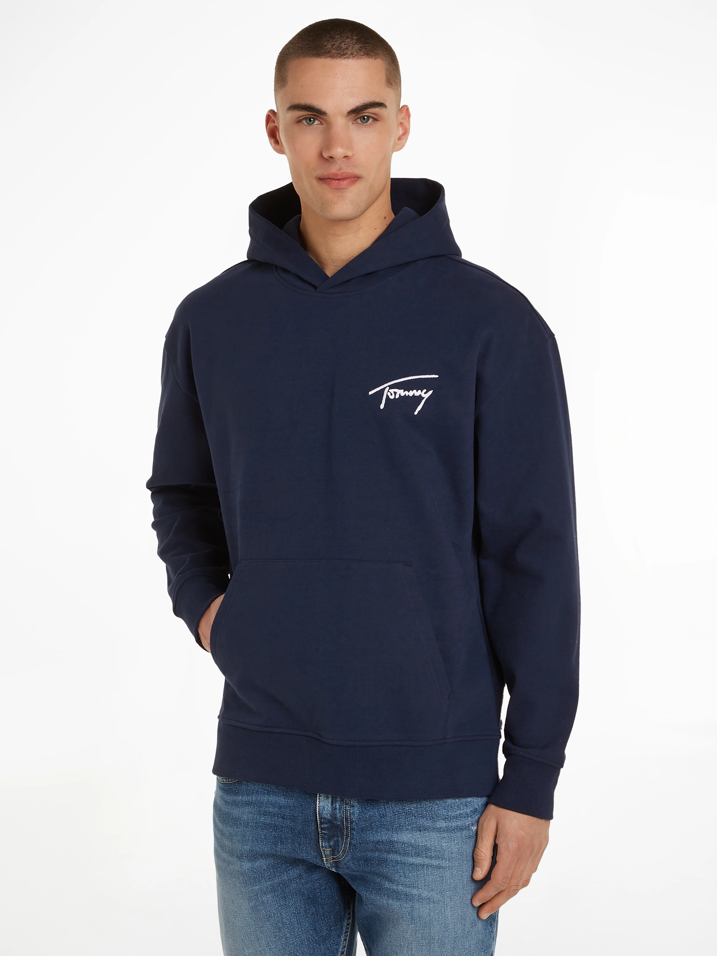 Tommy Jeans Kapuzensweatshirt TJM RLX SIGNATURE HOODIE EXT mit aufgestickte günstig online kaufen