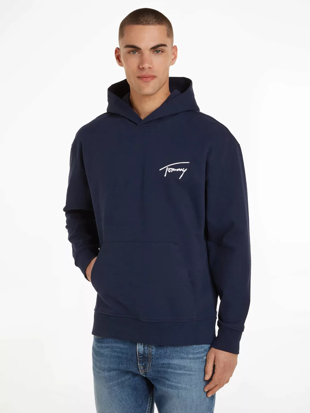 Tommy Jeans Kapuzensweatshirt TJM RLX SIGNATURE HOODIE EXT mit aufgestickte günstig online kaufen