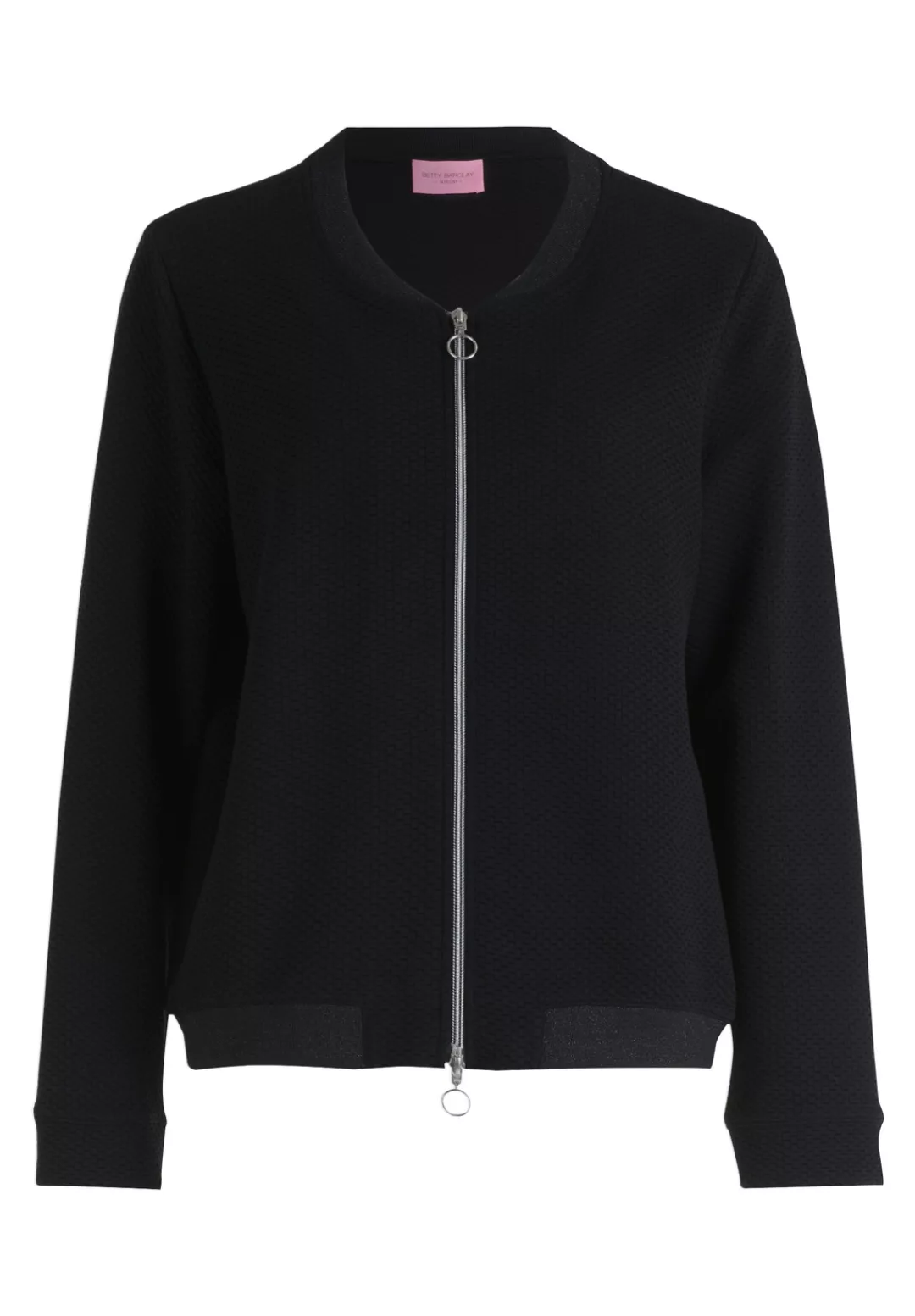 Betty Barclay Sweatjacke "Betty Barclay Sweatjacke mit Rippbündchen", Mater günstig online kaufen