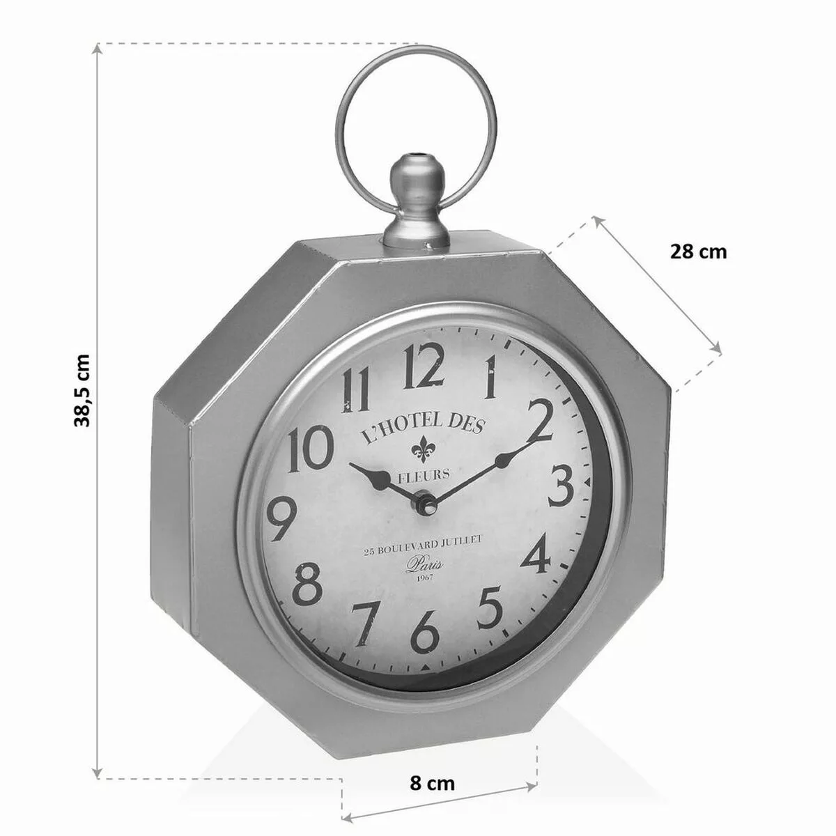 Wanduhr Versa Gy Metall (28 X 8 X 40 Cm) günstig online kaufen