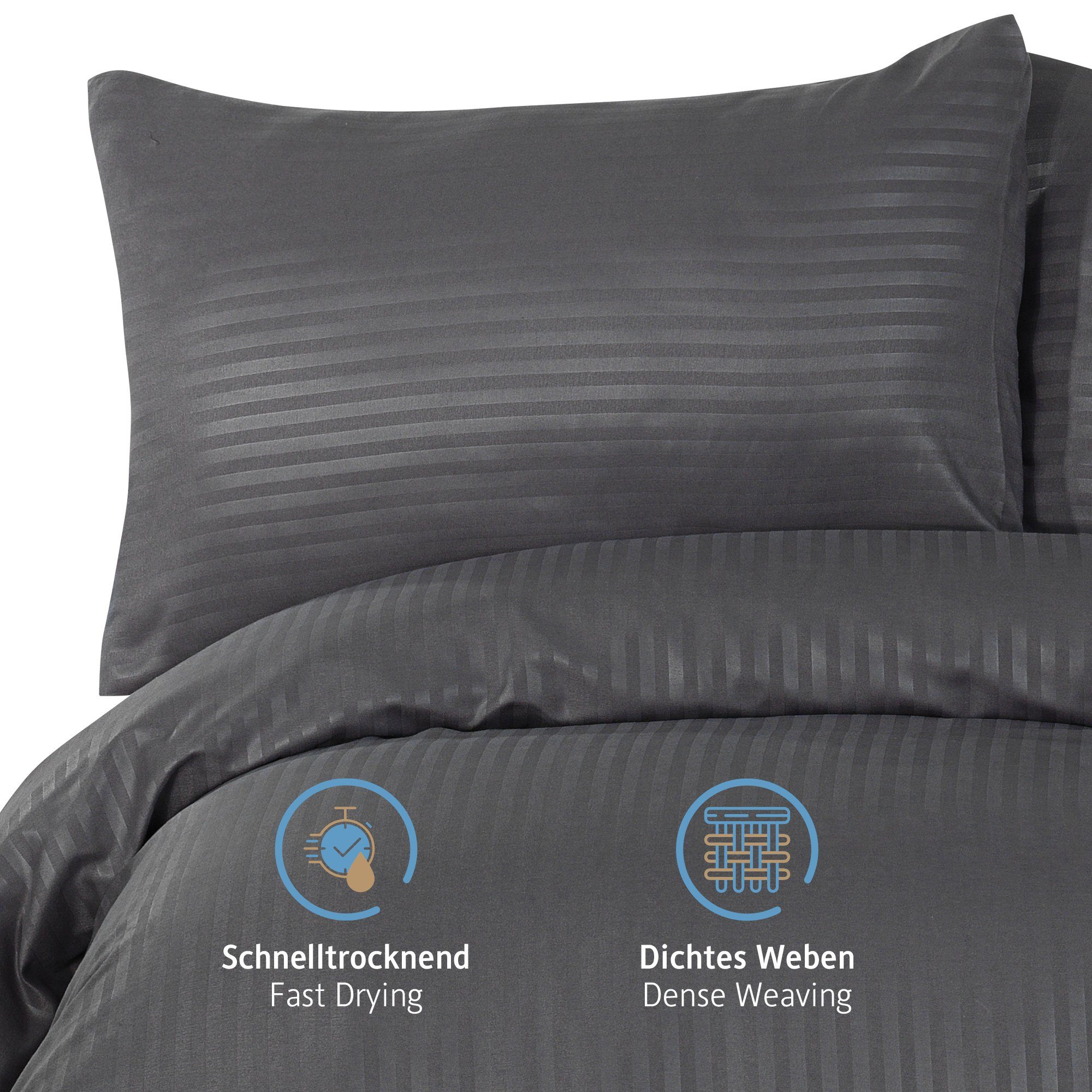 Komfortec Bettwäsche Deluxe, 2&3 Teilig, 140x200 günstig online kaufen