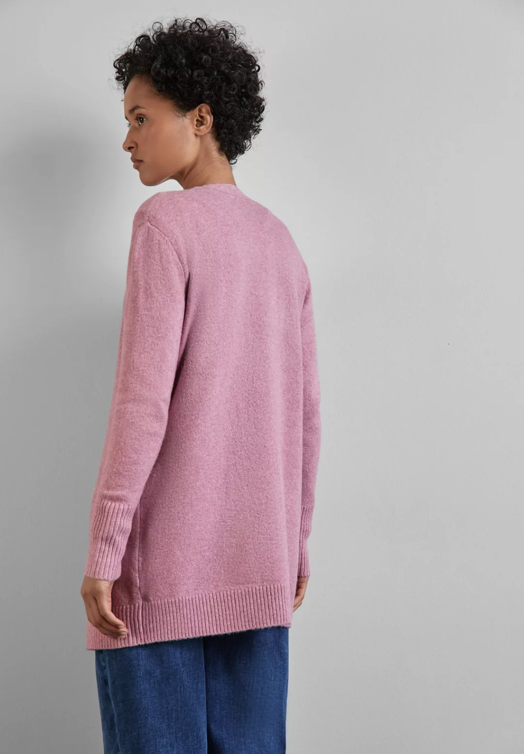 STREET ONE Cardigan, mit Materialmix günstig online kaufen