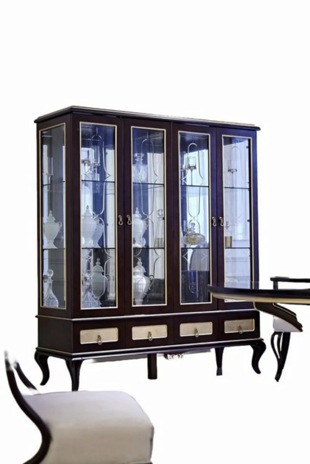 Xlmoebel Vitrine Neue italienische Möbel Vitrinenschrank mit klassischem De günstig online kaufen