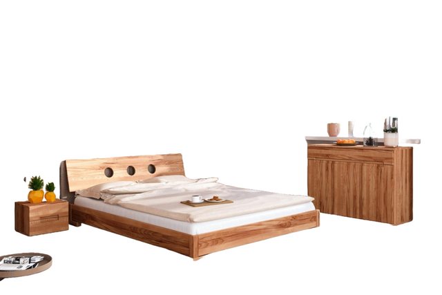 Natur24 Einzelbett Bett Bento 13 Kernbuche massiv 80x200 mit Holzkopfteil u günstig online kaufen