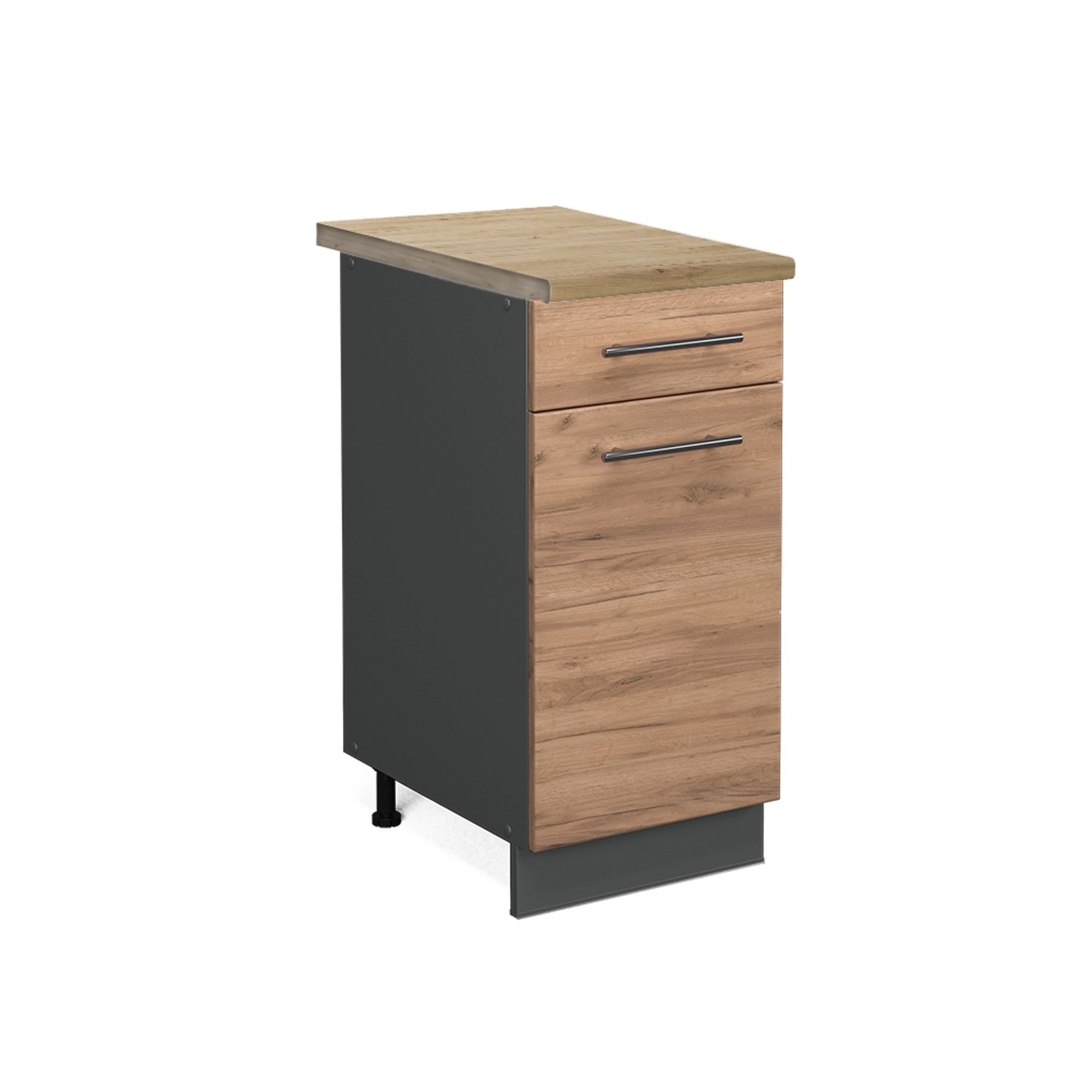 Vicco Unterschrank Fame-Line, Goldkraft Eiche/Anthrazit, 40 günstig online kaufen