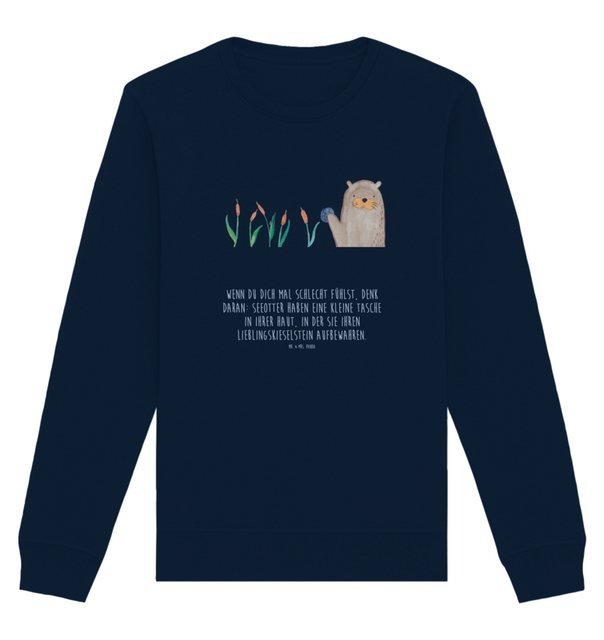 Mr. & Mrs. Panda Longpullover Größe M Otter Stein - French Navy - Geschenk, günstig online kaufen