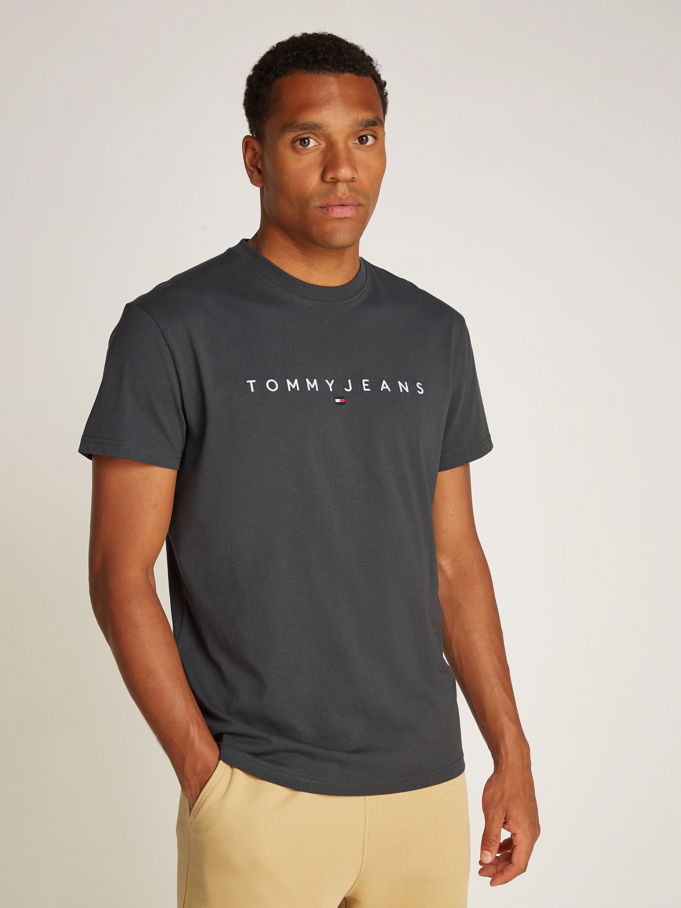 Tommy Jeans T-Shirt "TJM REG LINEAR LOGO TEE EXT" günstig online kaufen