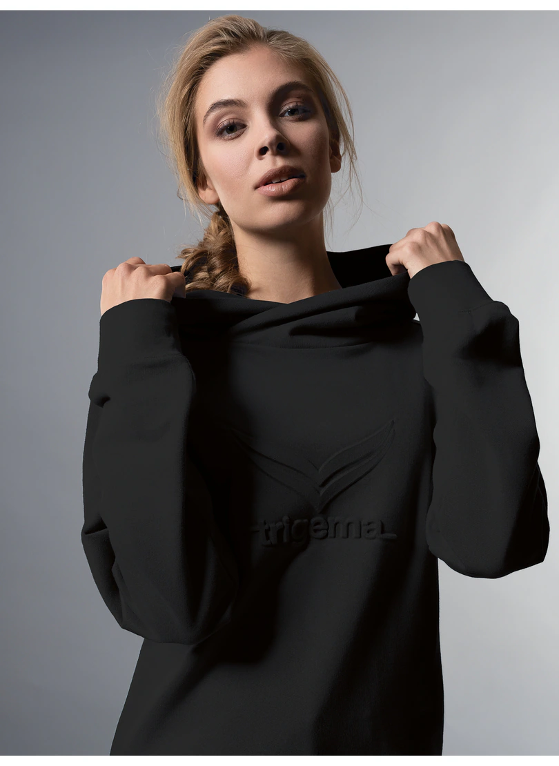 Trigema Kapuzensweatshirt "TRIGEMA Kapuzenpullover mit großem 3D-Motiv" günstig online kaufen