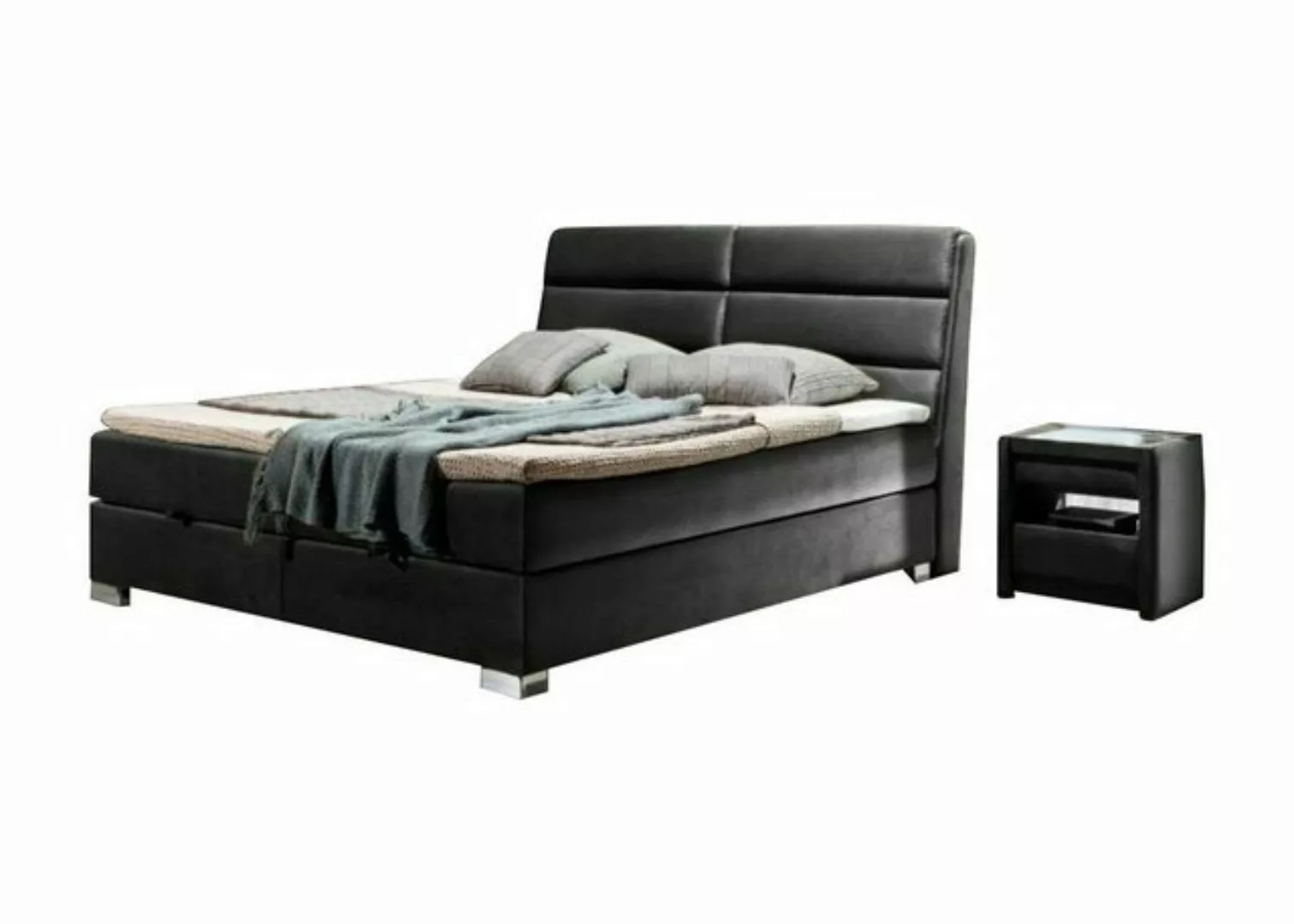 Xlmoebel Bett Luxus Boxspring Bett Doppel Stoff Möbel Schlafzimmer (Bett), günstig online kaufen