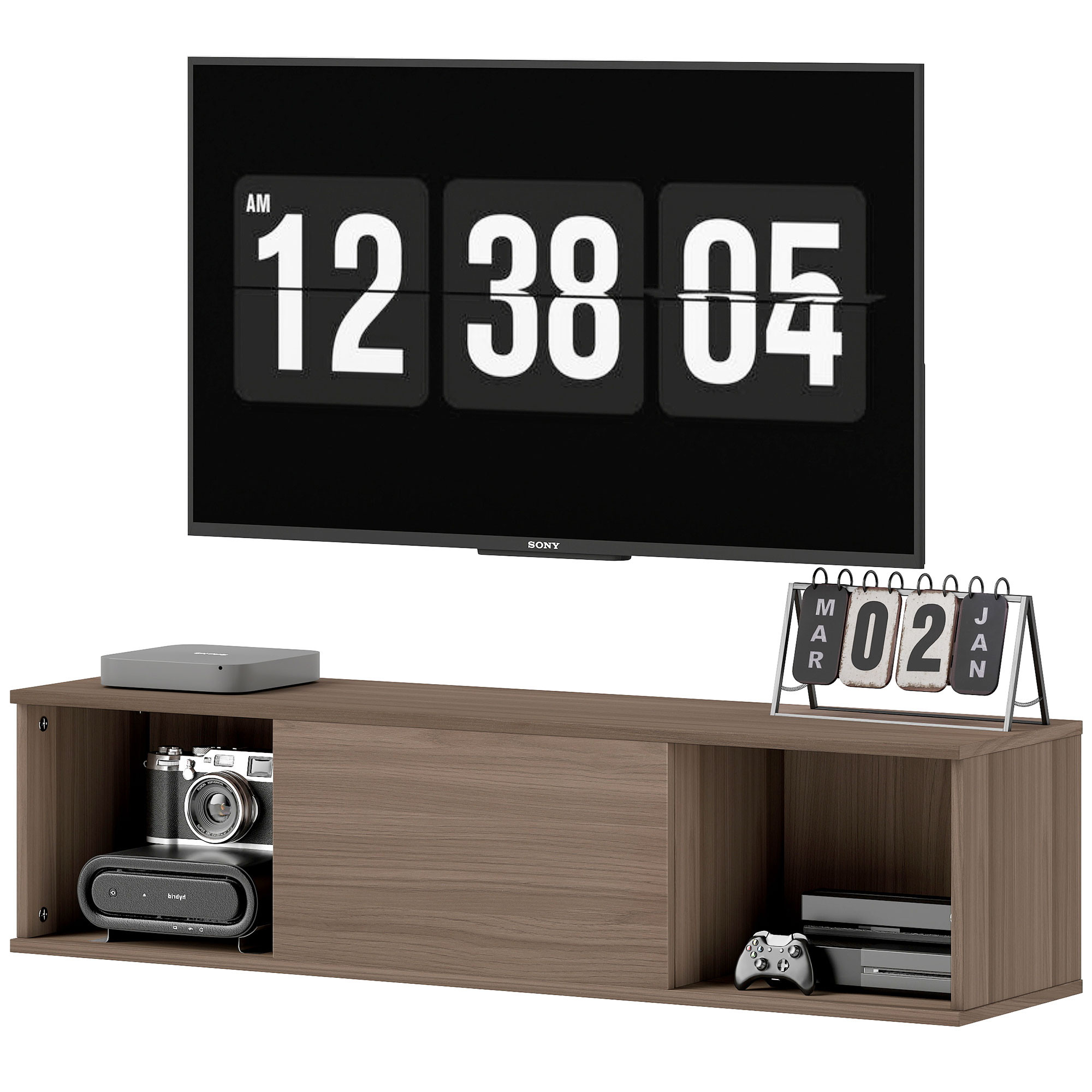 HOMCOM Wandschrank für das Badezimmer Badezimmerschrank zum Aufhängen mit 2 günstig online kaufen