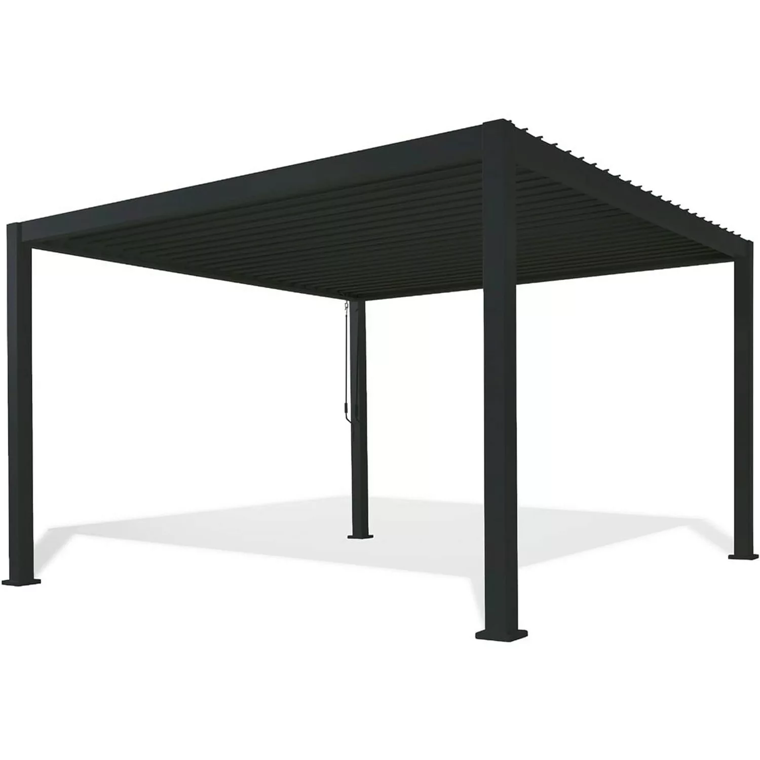 Weide Classic Alu-Stahl Pavillon 3 x 3,6 M ANTHRAZIT Pergola Freistehend günstig online kaufen