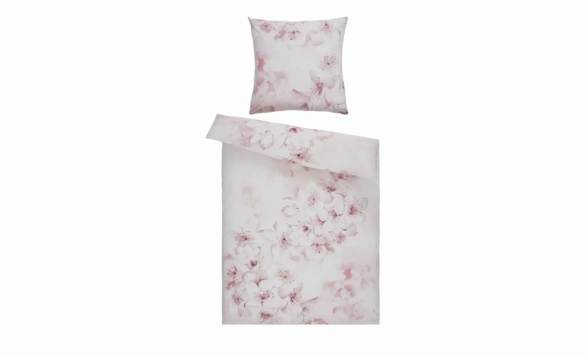 como Renforcé Bettwäsche  Flower Rose ¦ rosa/pink ¦ Maße (cm): B: 135 Bettw günstig online kaufen