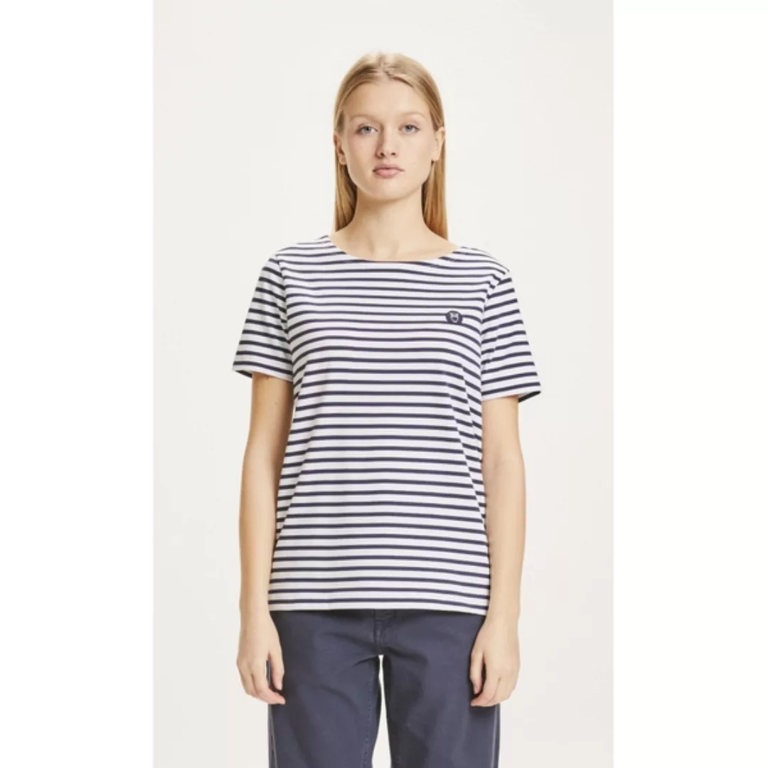 T-shirt Violet Mit Streifen günstig online kaufen