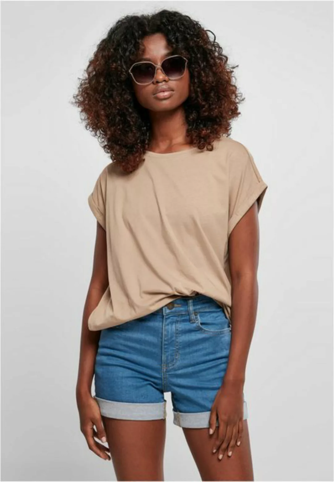URBAN CLASSICS T-Shirt TB771 - Ladies Extended Shoulder Tee papaya 3XL günstig online kaufen