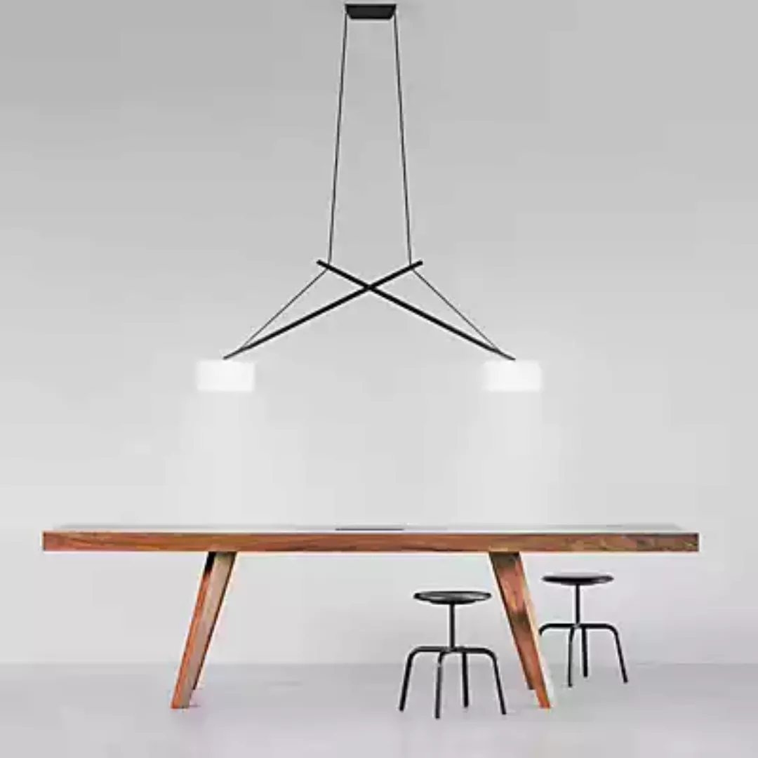 Serien Lighting Twin Pendelleuchte, Schirm Acrylglas, schwarz günstig online kaufen