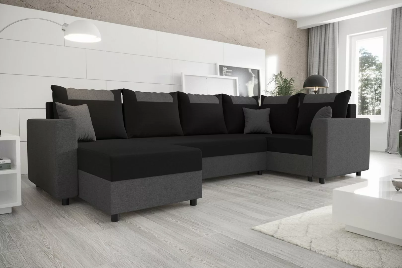 ALTDECOR Wohnlandschaft STARI-LONG, Couch mit Schlaffunktion, Wohnzimmer - günstig online kaufen
