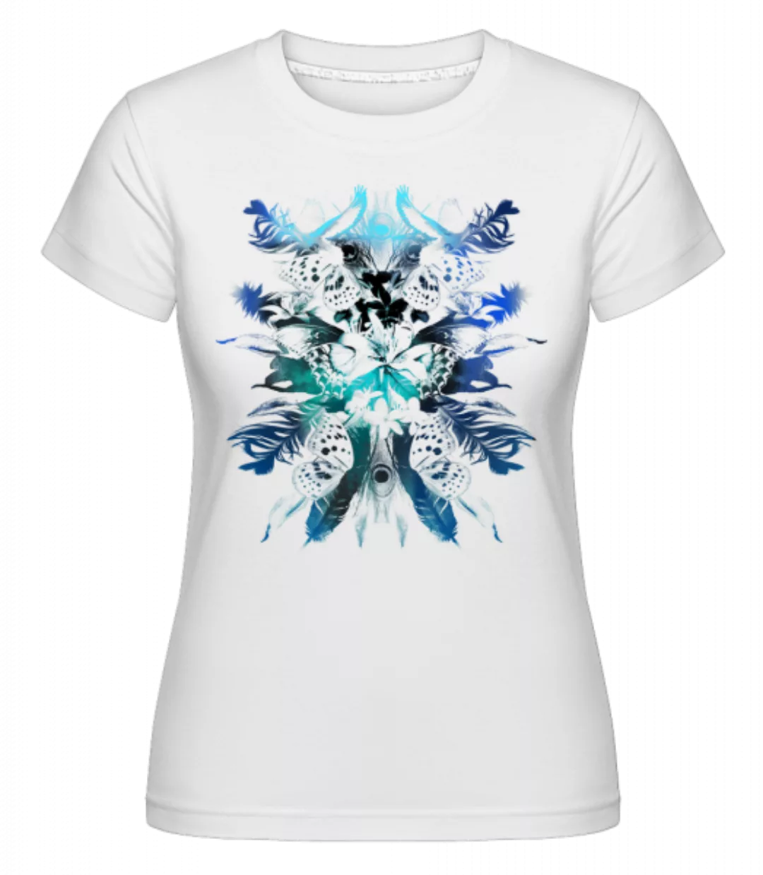 Federn und Schmetterlinge · Shirtinator Frauen T-Shirt günstig online kaufen