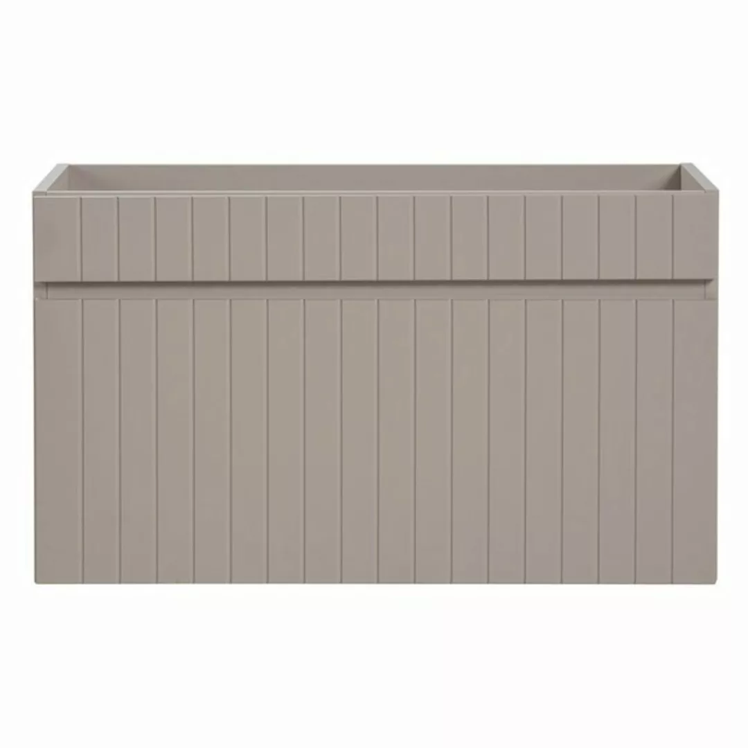 Lomadox Waschbeckenschrank IRAKLIO-56-CASHMERE Kaschmir, Rillen Design, 1 A günstig online kaufen