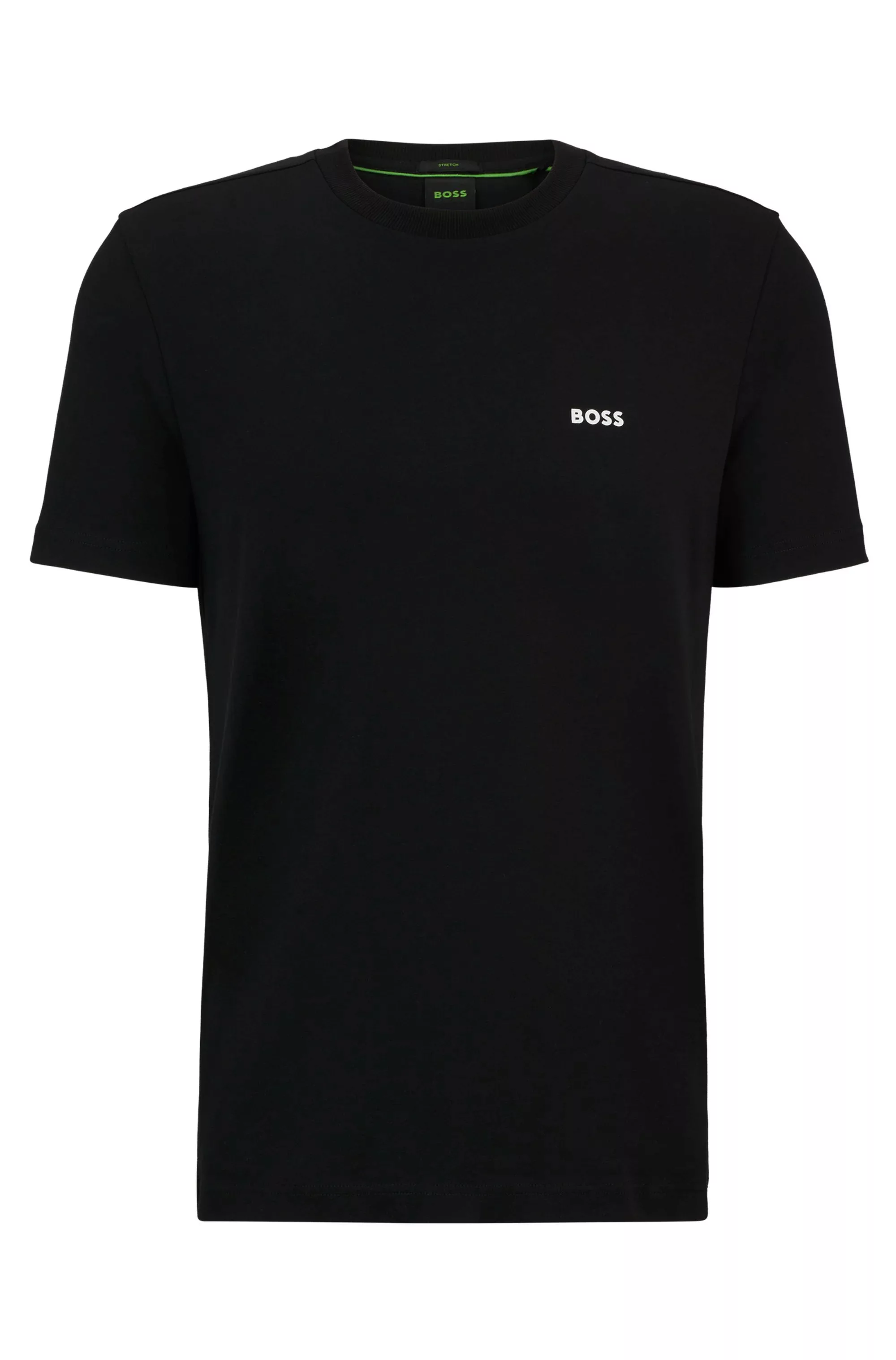 BOSS GREEN T-Shirt "Tee", mit gummiertem Kontrast-Logo günstig online kaufen