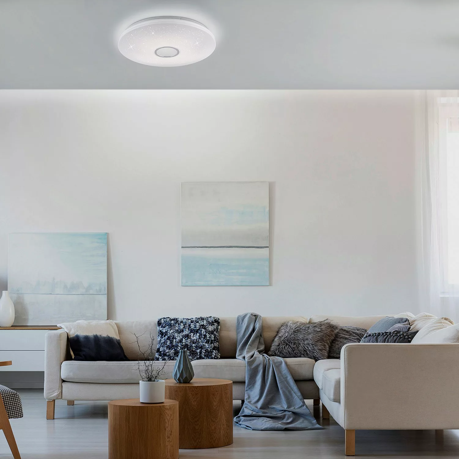 home24 LED-Deckenleuchte Jonas Creston günstig online kaufen