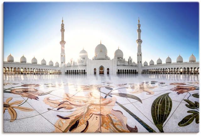 Artland Wandbild "Scheich-Zayid-Moschee II", Gebäude, (1 St.), als Alubild, günstig online kaufen