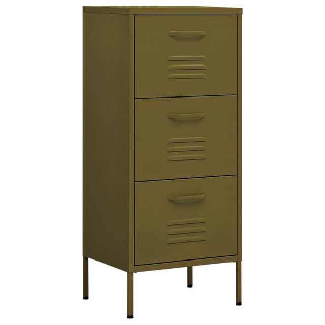 vidaXL Aktenschrank Lagerschrank Olivgrün 42,5x35x101,5 cm Stahl günstig online kaufen