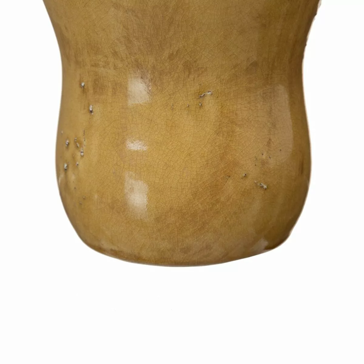 Vase 14,5 X 14,5 X 21,5 Cm Aus Keramik Senf günstig online kaufen