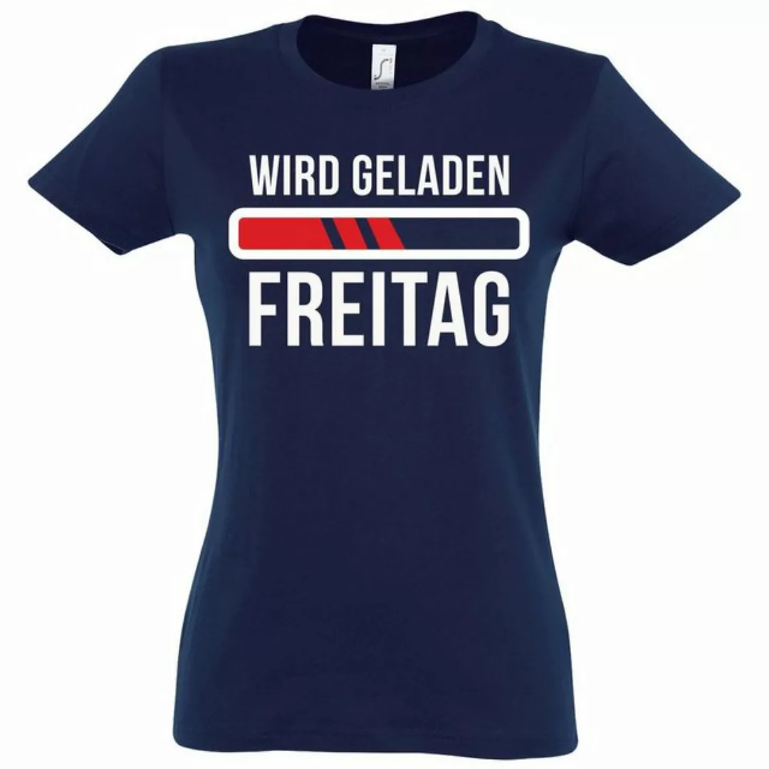 Youth Designz T-Shirt "Wird geladen Freitag" Damen T-Shirt mit modischem Pr günstig online kaufen