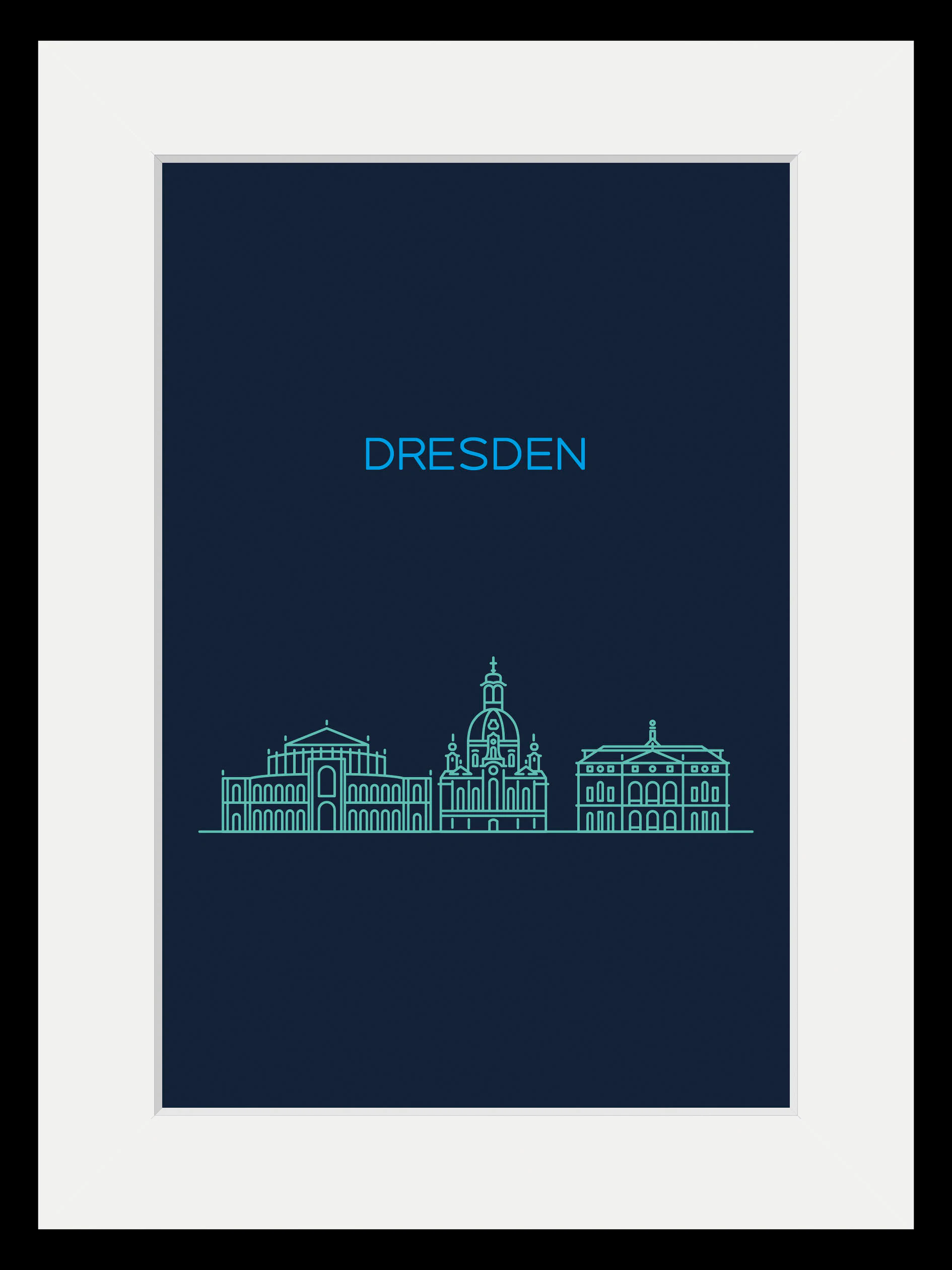 queence Bild "Dresden Sightseeing", Städte-Stadt-Deutschland-Dresden-Schrif günstig online kaufen