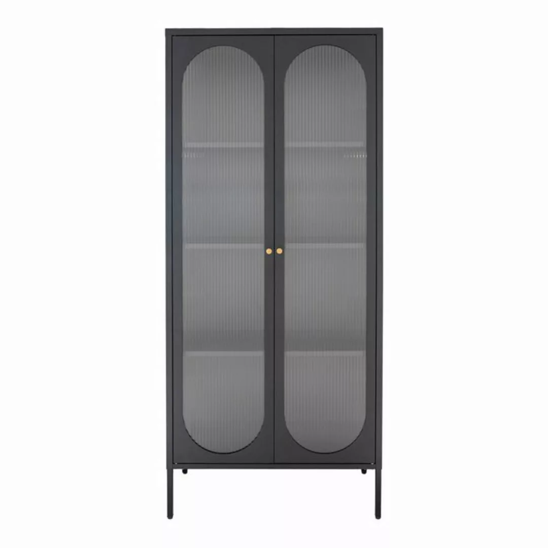 ebuy24 Vitrine Adelaide Vitrinenschrank 2 Glastüren schwarz. günstig online kaufen