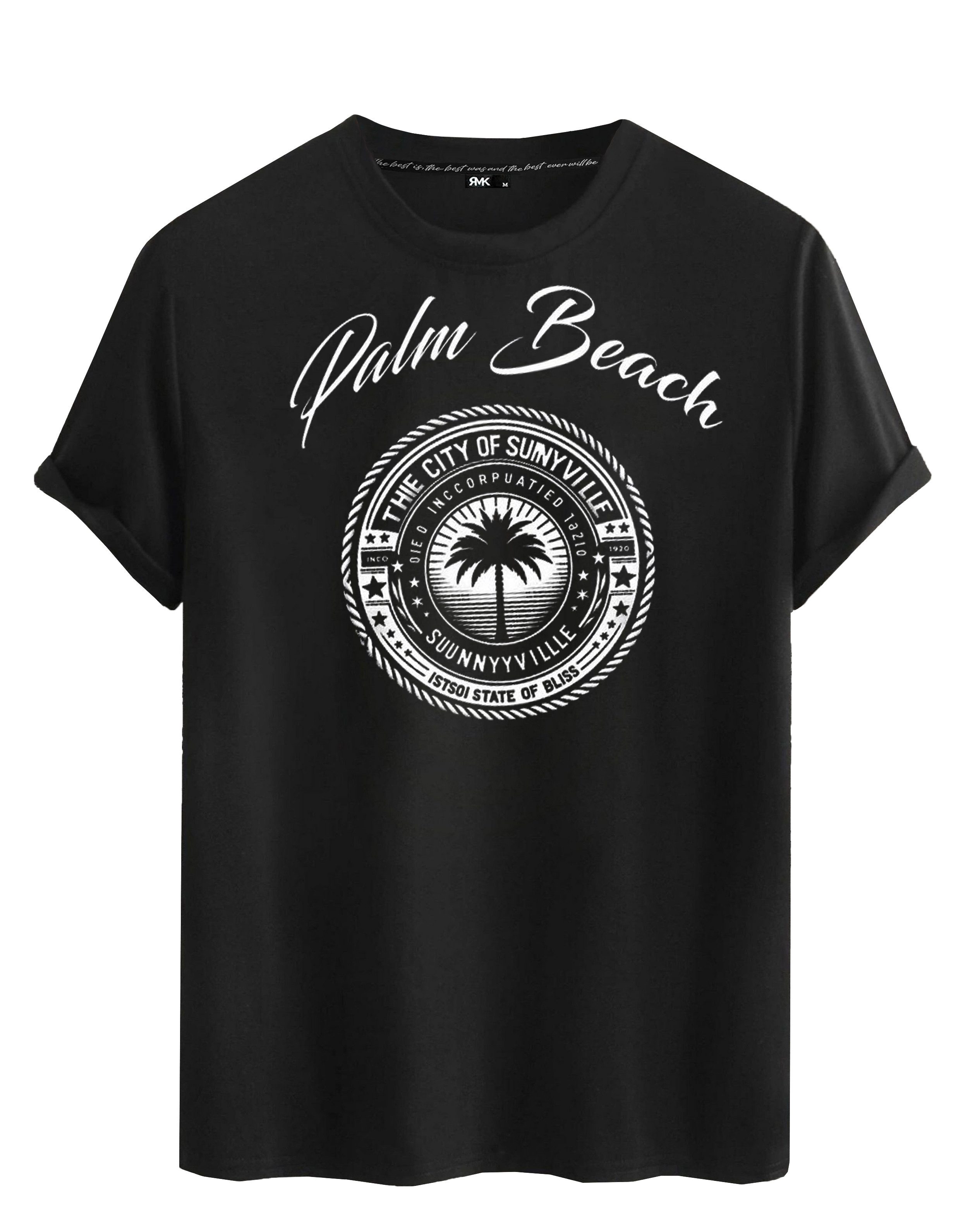 RMK T-Shirt Herren Shirt Basic Rundhals günstig online kaufen