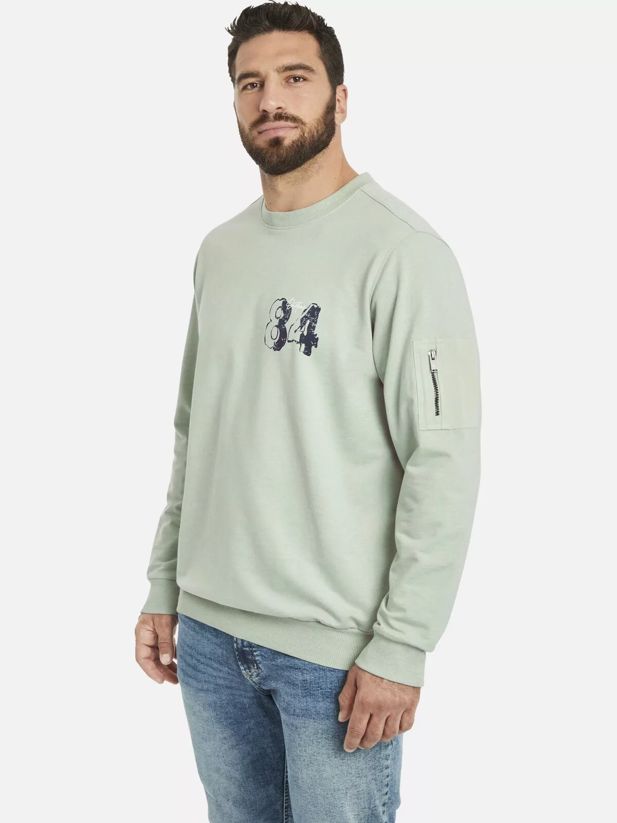 Jan Vanderstorm Sweatshirt "Sweatshirt ALFI", mit sportlichem Aufdruck günstig online kaufen