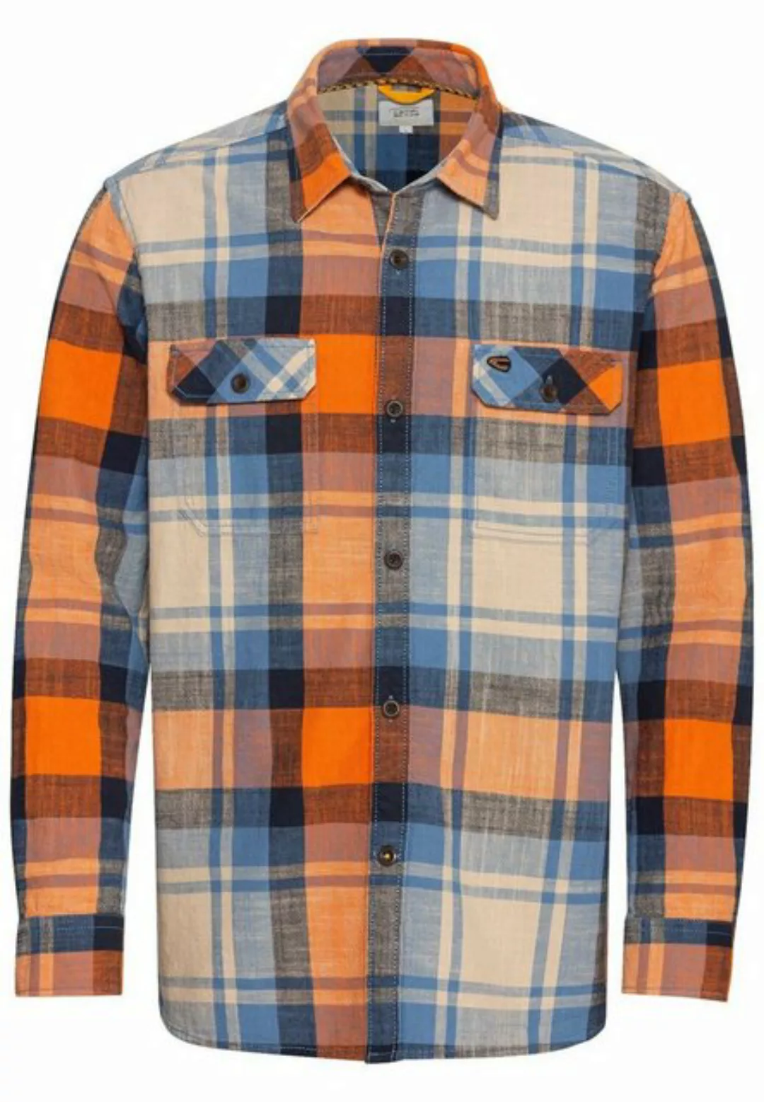 camel active Blusenshirt Longsleeve Shirt, Orange günstig online kaufen